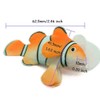 LDEXIN 2 Pack Silicone Artificial Aquarium Floating Clownfish Decoration Fish