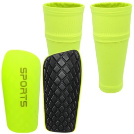Pinellia Soccer Shin Guards for Kids Youth Adults - Shin Pads and Sleeves Set with Optimized Insert Pocket for Boys Girls Men Women for Football Games - Protective Soccer Equipment(Medium,Green)