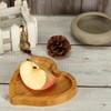 BinaryABC Heart Shaped Wood Serving Platters and Trays Side Dish