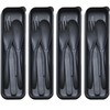 LIVELYPET Reusable Travel Cutlery with Case, 4 Sets Portable Plastic