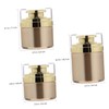 VICASKY 3 Pcs Airless Pump Jars Refillable Travel Bottles with