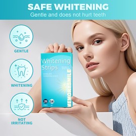 Teeth Whitening Strips, Pack of 28, Whitening Strips Teeth Whitening, Gentle Whitening for Home, Effectively Reduces Teeth Discolouration, Gentle Whitening for a Radiant Smile