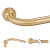 Warm Gold Disc Curtain Rods, 28-48 Inches Window Curtain Rod,Adjustable