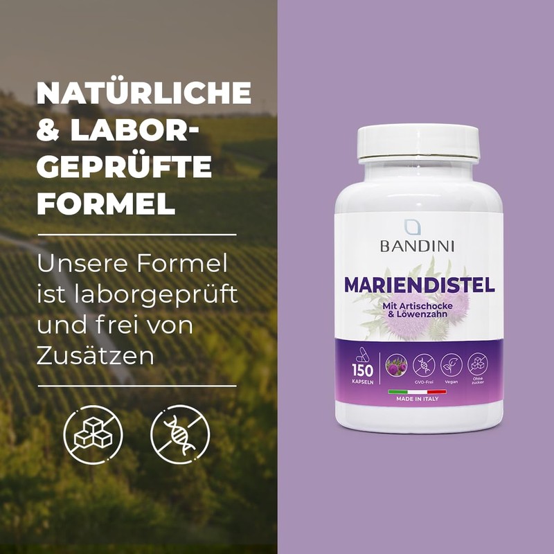 Bandini® Milk Thistle Artichoke Dandelion Complex | 150 Capsules |