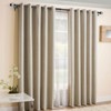 1 Inch Black Double Curtain Rods for Windows 66 to