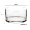 Artland Simplicity Cylinder Salad Bowl, Clear