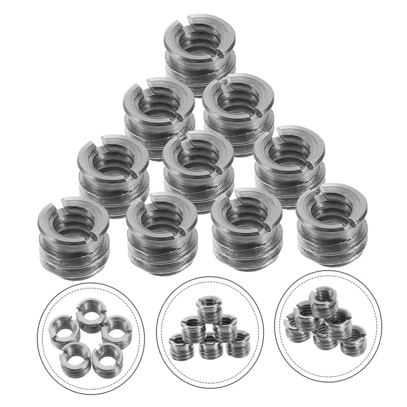 SEWACC 10pcs Tripod Adapter Reducer Bushing to Camera Screw Thread