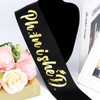 KICOSY Ph.inisheD Sash Funny Phd Graduation Gifts Black and Gold