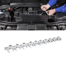 Juego de Herramientas de Llave para Tuercas Métricas, Juego de Llaves de Pata de Cuervo, Diseño de Apertura de Dimensiones Anheladas para Reparación de Automóviles y Motocicletas en el Hogar