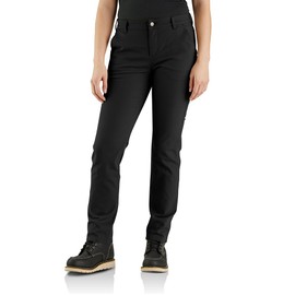 Carhartt Women's The Essential Canvas Pant, Black, 12