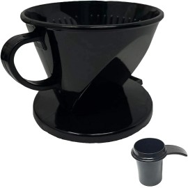 GoldTone #2 Cone Style Pour Over Coffee Dripper, Portable Pour Over Coffee Filter 1-6 Cup