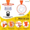 Silipull Silent Basketball and Hoop Set Soft Foam Indoor Basketball