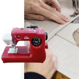 Exqufood Portable Sewing Machine Plastics Pink/Blue/Red Home Sewing Accessories Household Crafting Mini Electric Sewing Machine A