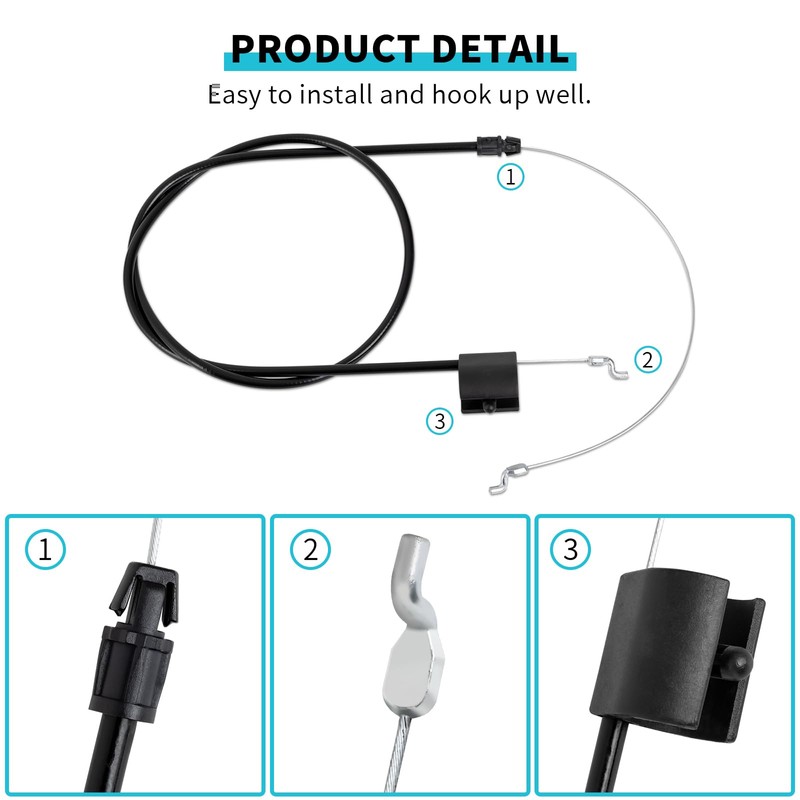 IDEASURE 946-0957 746-0957 Engine Zone Control Cable Compatible with MTD