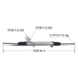 KAX Hydraulic Power Steering Rack and Pinion Replacement for Chevy Impala/Monte Carlo 04-05 Impala/Monte Carlo 06-07 5.3L Impala 08-11 Replace 22-1012