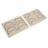 10pcs Tattoo Scalp Practice Skin Front Side Ink Free Rubber