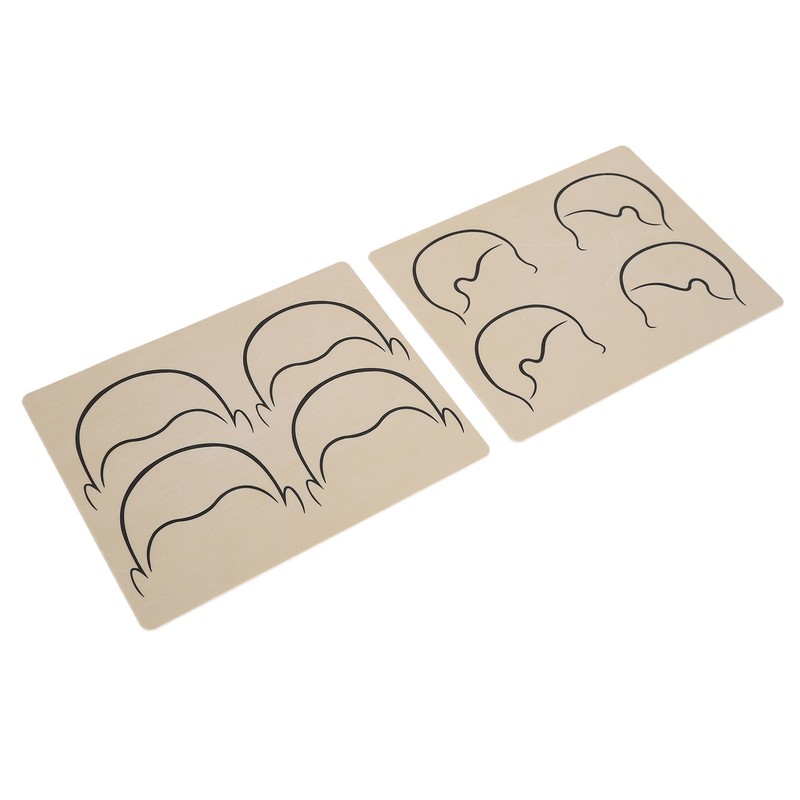 10pcs Tattoo Scalp Practice Skin Front Side Ink Free Rubber