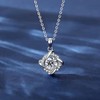 Aventia 1 Carat Moissanite 925 Silver Necklace with an Excellent