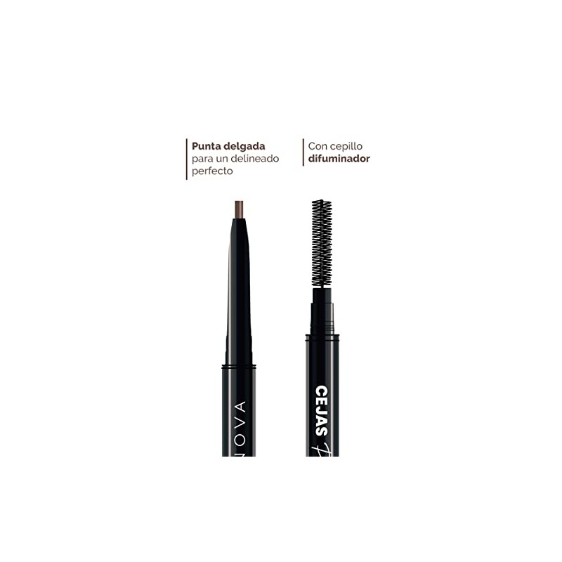 Renova Delineador Para Cejas Retractil, Castano Oscuro, .09 G