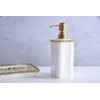 Pampa Bay Decorative Bathroom Vanity Soap Dispenser Pump, Porcelain White