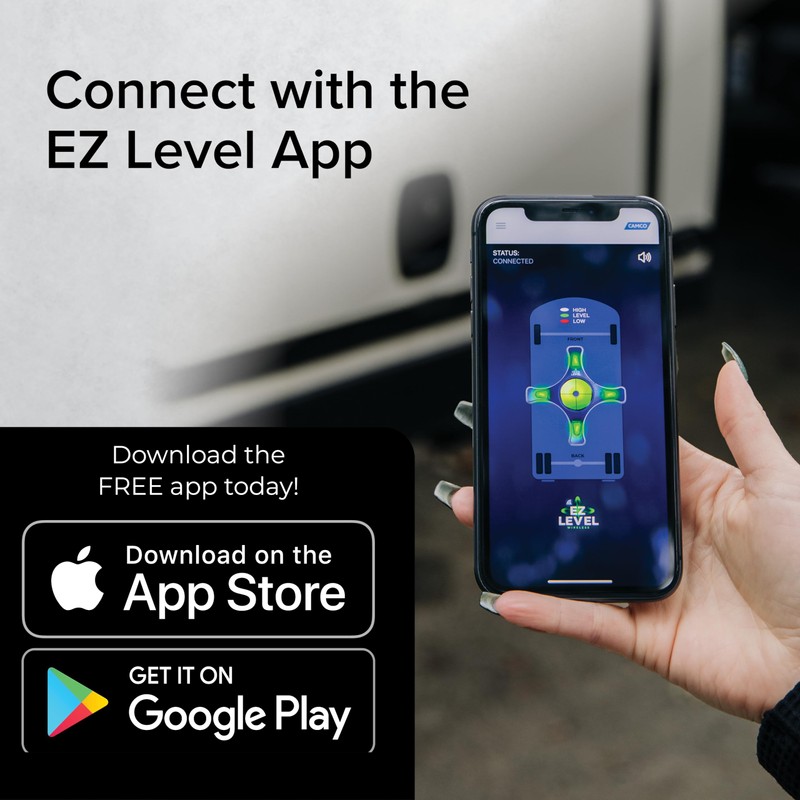 Camco Camper/RV EZ Level - Features Illuminated Indicator Lights &