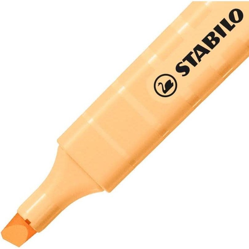 STABILO Swing Cool Pastel Highlighters - Sorbet Apricot, Pack of