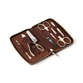 Taylor Of Old Bond Street Luxury Brown Manicure Set