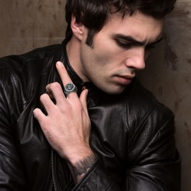 OIDEA Vintage Signet Rings for Men: Punk Medusa Snake Rings Retro Ancient Greek Gothic Ring Stainless Steel Cocktail Party Rings Band Jewelry Gifts for Men Women Size 8