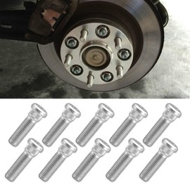 HEVLE 10PCS Car Wheel Studs, M12x1.5 Essential Car Accessories Lug Bolts Secure Wheel Hubs Compatible with Toyota Chevy Lexus Scion Pontiac, Replaces OEM#9094202067, 90942-02037