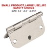 18 Pack Nickel Door Hinges Brushed Nickel 3 1/2 Interior
