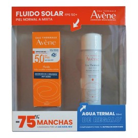 Avène Kit Avene Fluido Solar 50ml Y Agua Termal 50ml