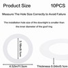 10pcs Goof Rings, Recessed Light Trim Ring, ID 3.19", OD
