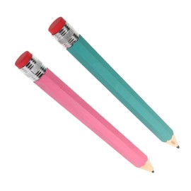 BESPORTBLE 2 Pcs 35cm Giant Colored Pencil Props for Boys and Girls and Adults Jumbo Wood Pencils for Arts Crafts and Party Favors