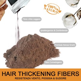 FIBRY Hair Volume Powder, 100% Natural Fibres, Instant Hair Thickening or Fine Hair, Instant Healing Against Thinning and Baldness (Color, Copper Brown - Auburn)