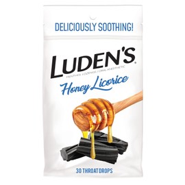 Ludens Luden's Deliciously Soothing Throat Drops, Honey Licorice Flavor, 30 Count
