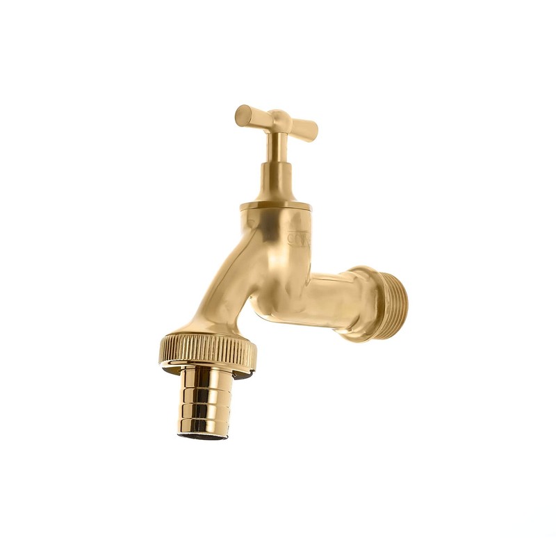 Outdoor Garden Tap Hose Union Bib Tap 3/4" polished Brass