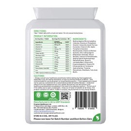 Multivitamin with Iron 180 Tablets (6 Months Dose) | Immune Support | One A Day Multivitamins for Men & Women | UK Manufactured to GMP Guaranteed Quality | Multivitamin Vegetarian by Prowise