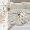 Quataly Twin Comforter Set Oatmeal,2PCS Soft Lightweight Breathable Bedding Comforter