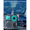 Jazmm Portable Shortwave Radio with 5W Bass Sound, AIR/AM/FM/VHF/SW/WB Worldband