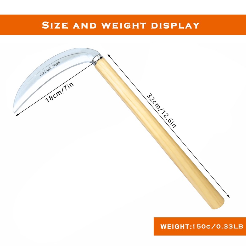 SHANFEEK Japanese Style Hand Weeding Hoe Gardening Tools Weed Remover