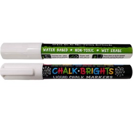 Chalk Brights White Liquid Chalk Markers - 2-Pack