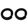 M10 Black Split Lock Spring Washer, 8.8 Grade Carbon Steel,