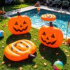 Chalyna Summer Halloween Pumpkin Pool Float Decorations 35.43x31.5x7.87inch Large Inflatable