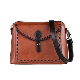 Concealed Carry Evelyn Leather Crossbody Organizer by Lady Conceal