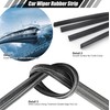 RiuCrepian Pack of 6 Windscreen Wiper Rubber, Sold by the