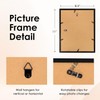FIXSMITH 8.5x11 Diploma Frame, Black Picture Frame with Clear Plexiglass,