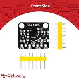 AZDelivery 3 x VL6180X High Precision Rangefinder Optical Distance Sensor Module with Distance Measure Tool Proximity Gesture Distance Detection Range finder with an Input Range of 3-5V