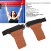1 Pair Weight Lifting Grip Straps Double Cowskin Deadlifts Pull