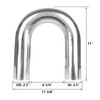 A-KARCK U Bend Exhaust Pipe 2.5” OD 2 Pack, 180