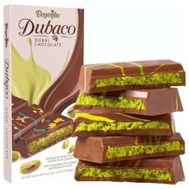 Dubacco Dubai Chocolate Bar, Viral Chocolate, Knafeh, Premium Pistachio Dubai Chocolate